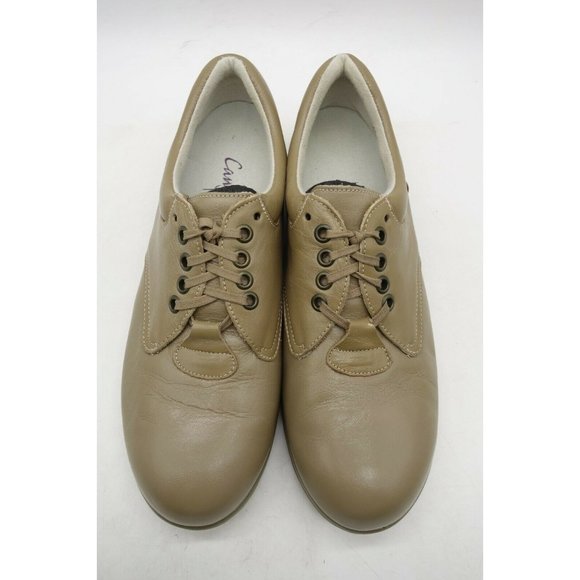 PW Minor Canfield Brown Leather Lace Up Comfort Sneakers Shoes Women's 9.5 M - Picture 2 of 10